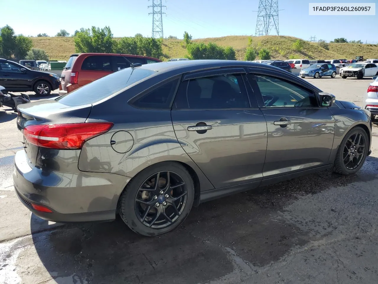 2016 Ford Focus Se VIN: 1FADP3F26GL260957 Lot: 66245124