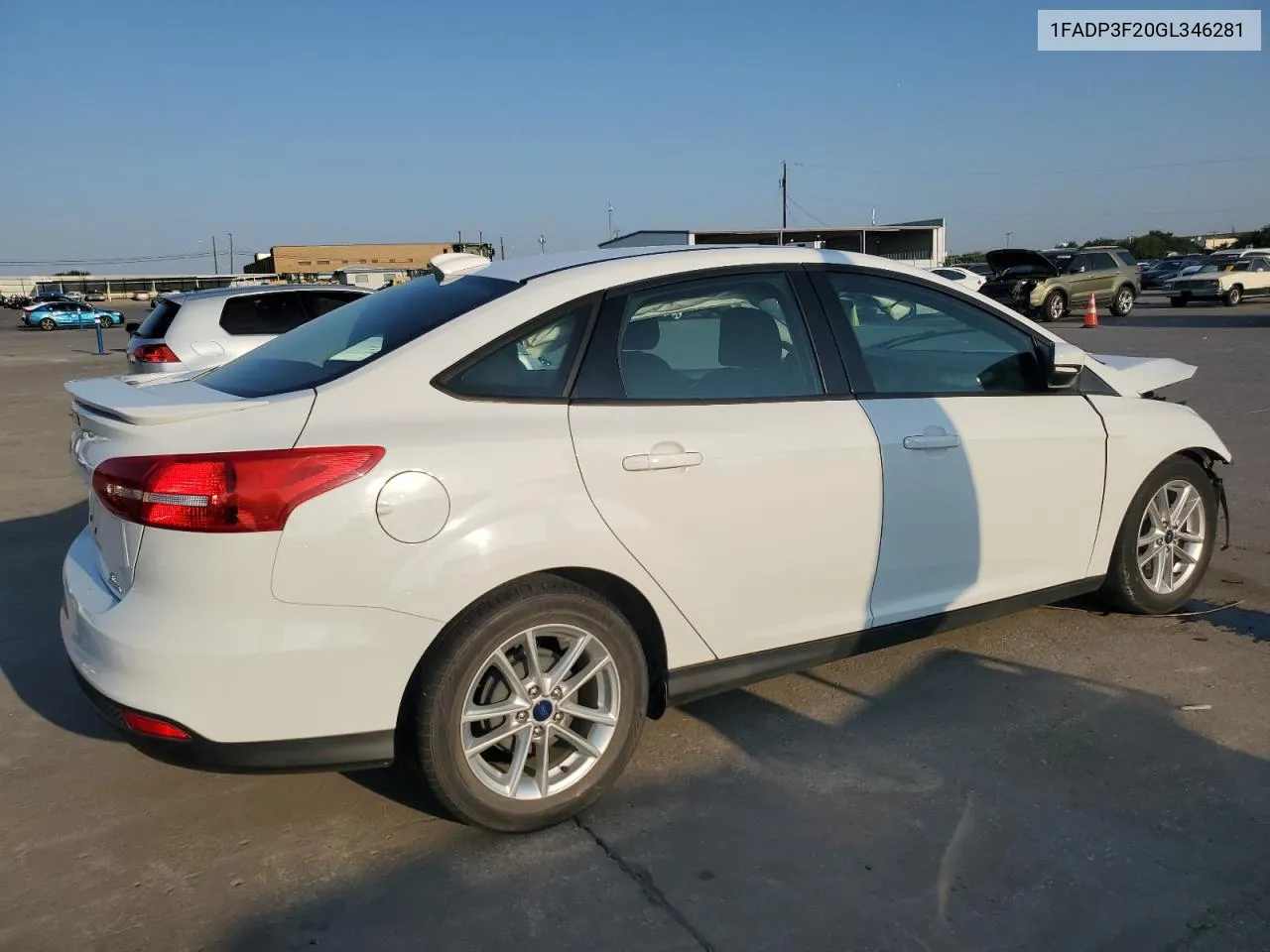 2016 Ford Focus Se VIN: 1FADP3F20GL346281 Lot: 66290854