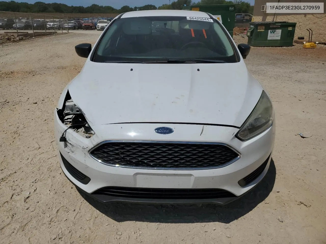 1FADP3E23GL270959 2016 Ford Focus S