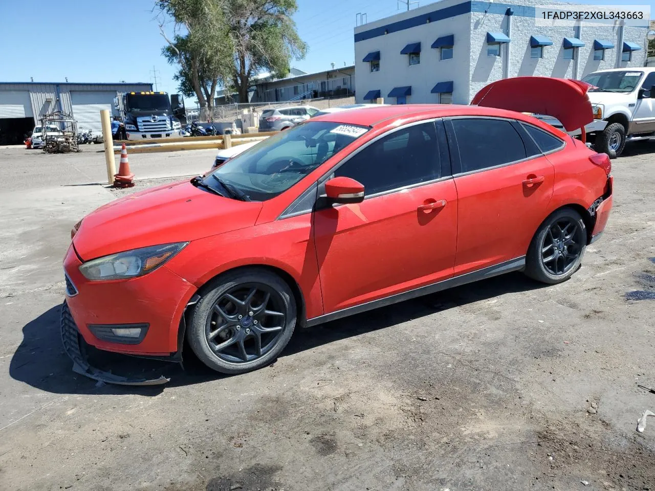 2016 Ford Focus Se VIN: 1FADP3F2XGL343663 Lot: 66534544