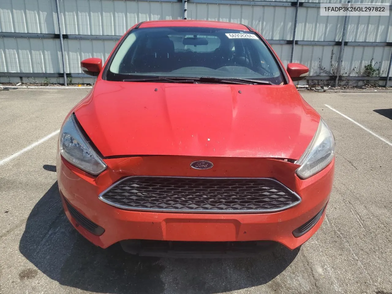 2016 Ford Focus Se VIN: 1FADP3K26GL297822 Lot: 66958284