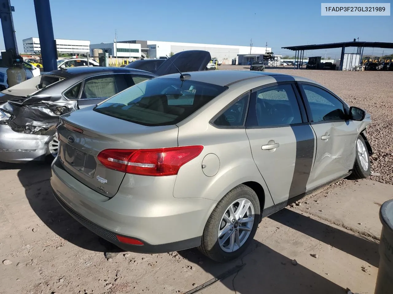 2016 Ford Focus Se VIN: 1FADP3F27GL321989 Lot: 66994004