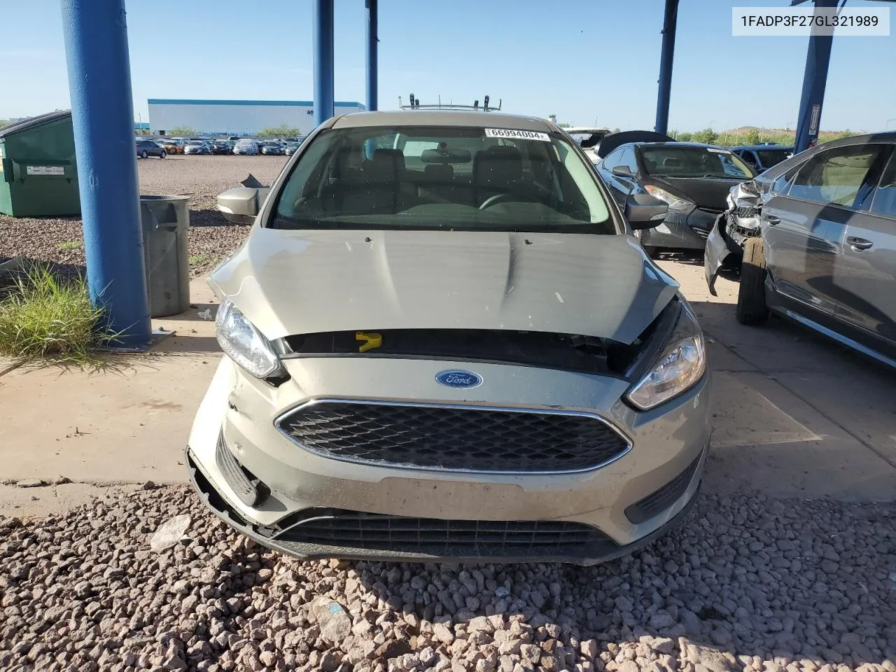 2016 Ford Focus Se VIN: 1FADP3F27GL321989 Lot: 66994004