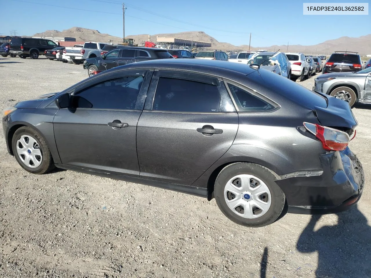 2016 Ford Focus S VIN: 1FADP3E24GL362582 Lot: 67160514