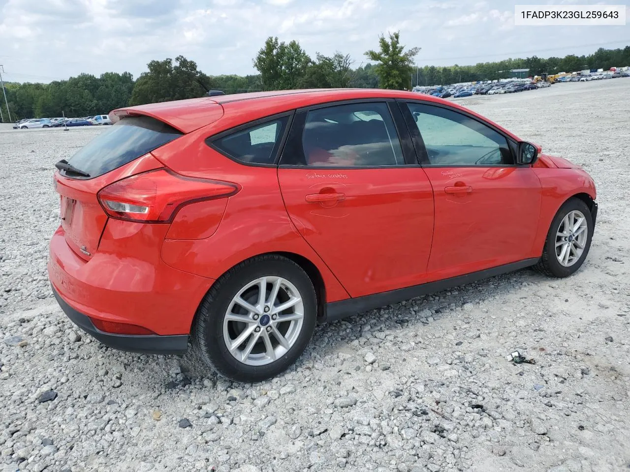 2016 Ford Focus Se VIN: 1FADP3K23GL259643 Lot: 67867994