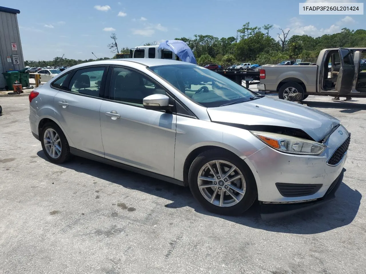 2016 Ford Focus Se VIN: 1FADP3F26GL201424 Lot: 67912524