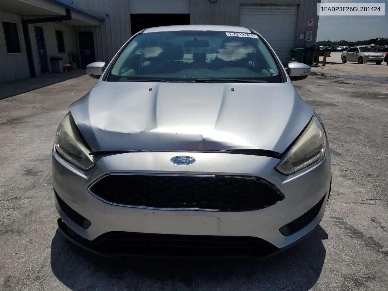 2016 Ford Focus Se VIN: 1FADP3F26GL201424 Lot: 67912524