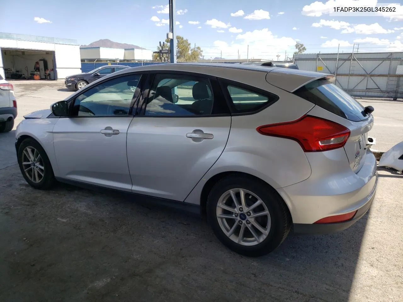 2016 Ford Focus Se VIN: 1FADP3K25GL345262 Lot: 68248094