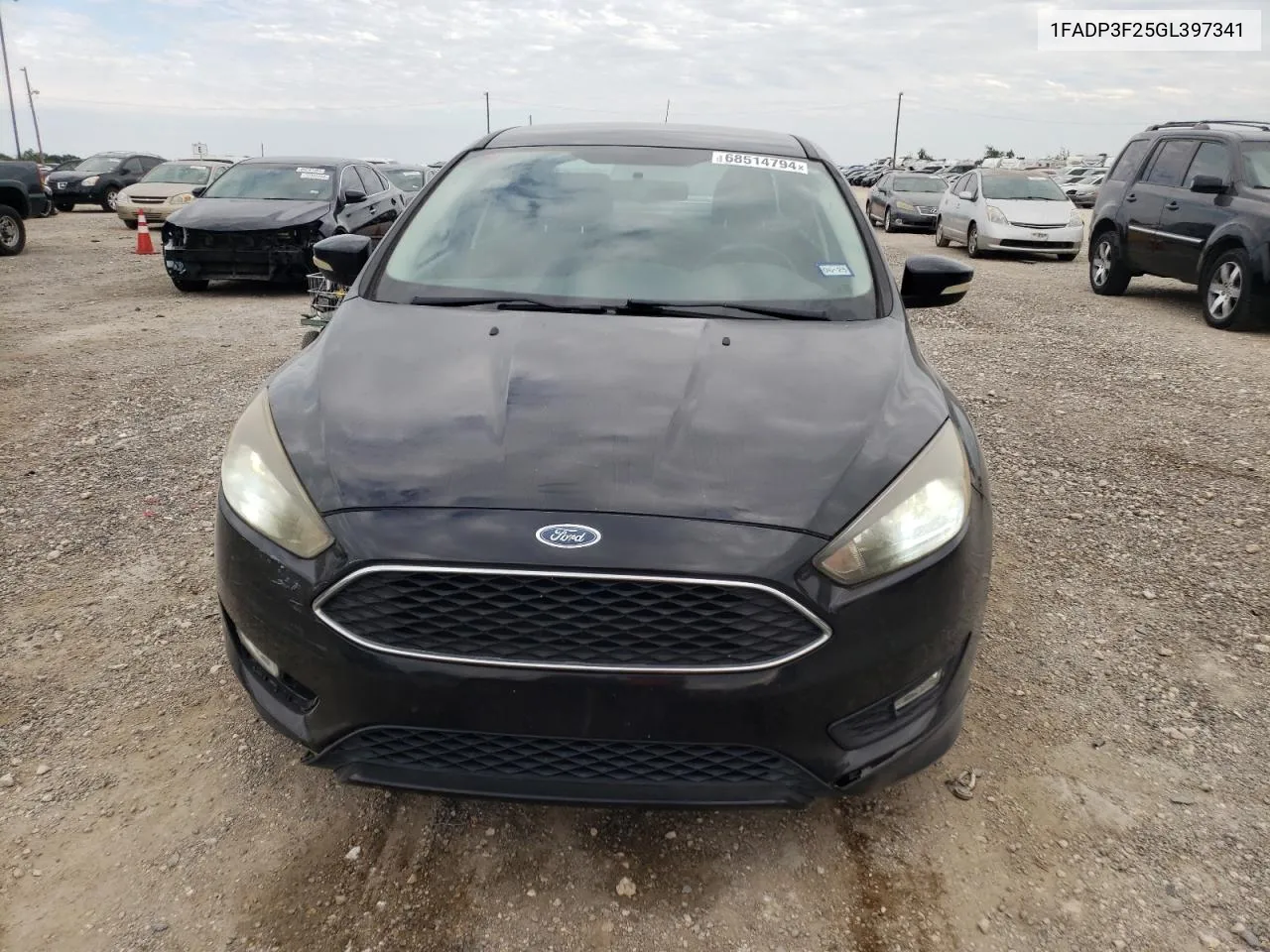 2016 Ford Focus Se VIN: 1FADP3F25GL397341 Lot: 68514794