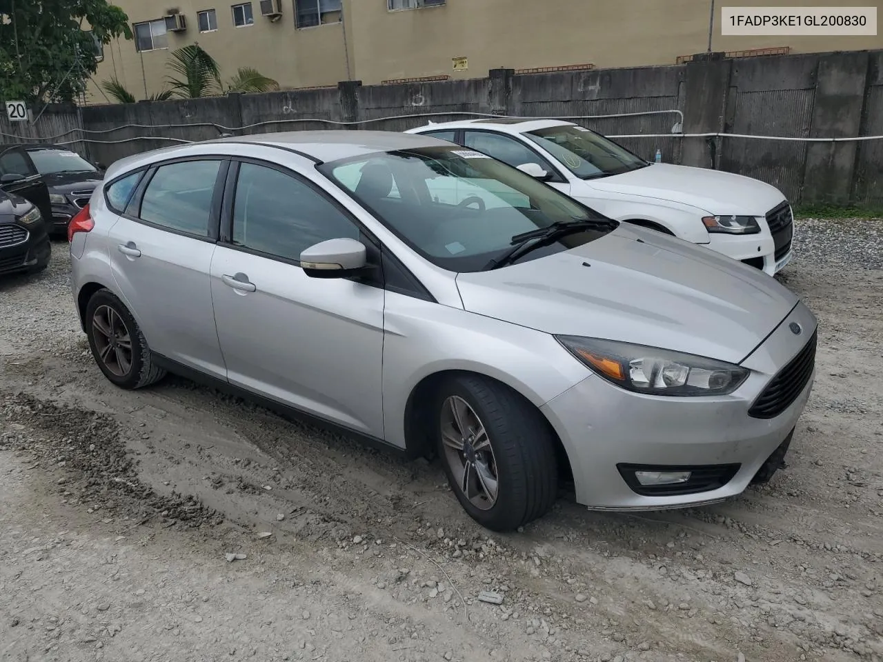 2016 Ford Focus Se VIN: 1FADP3KE1GL200830 Lot: 68664694