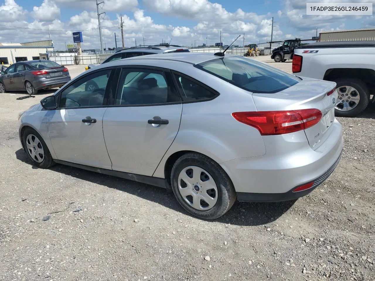 2016 Ford Focus S VIN: 1FADP3E26GL246459 Lot: 68683434