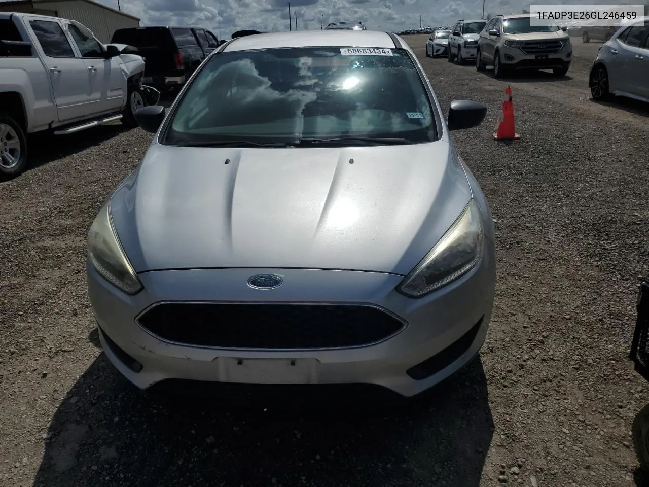 2016 Ford Focus S VIN: 1FADP3E26GL246459 Lot: 68683434