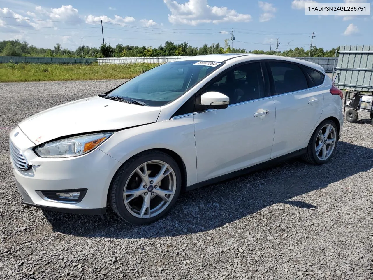 1FADP3N24GL286751 2016 Ford Focus Titanium