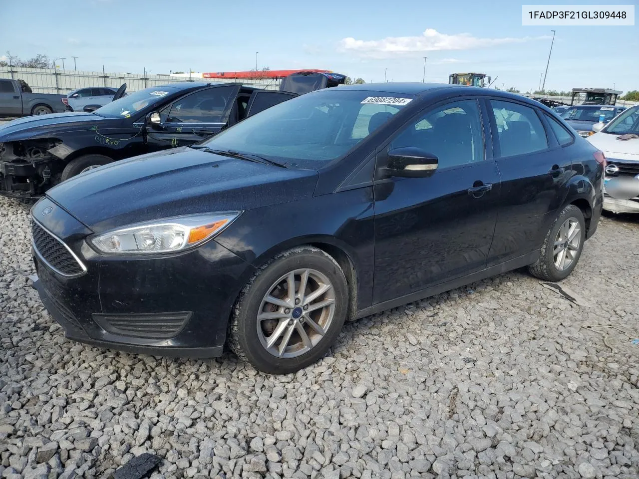 2016 Ford Focus Se VIN: 1FADP3F21GL309448 Lot: 69082204