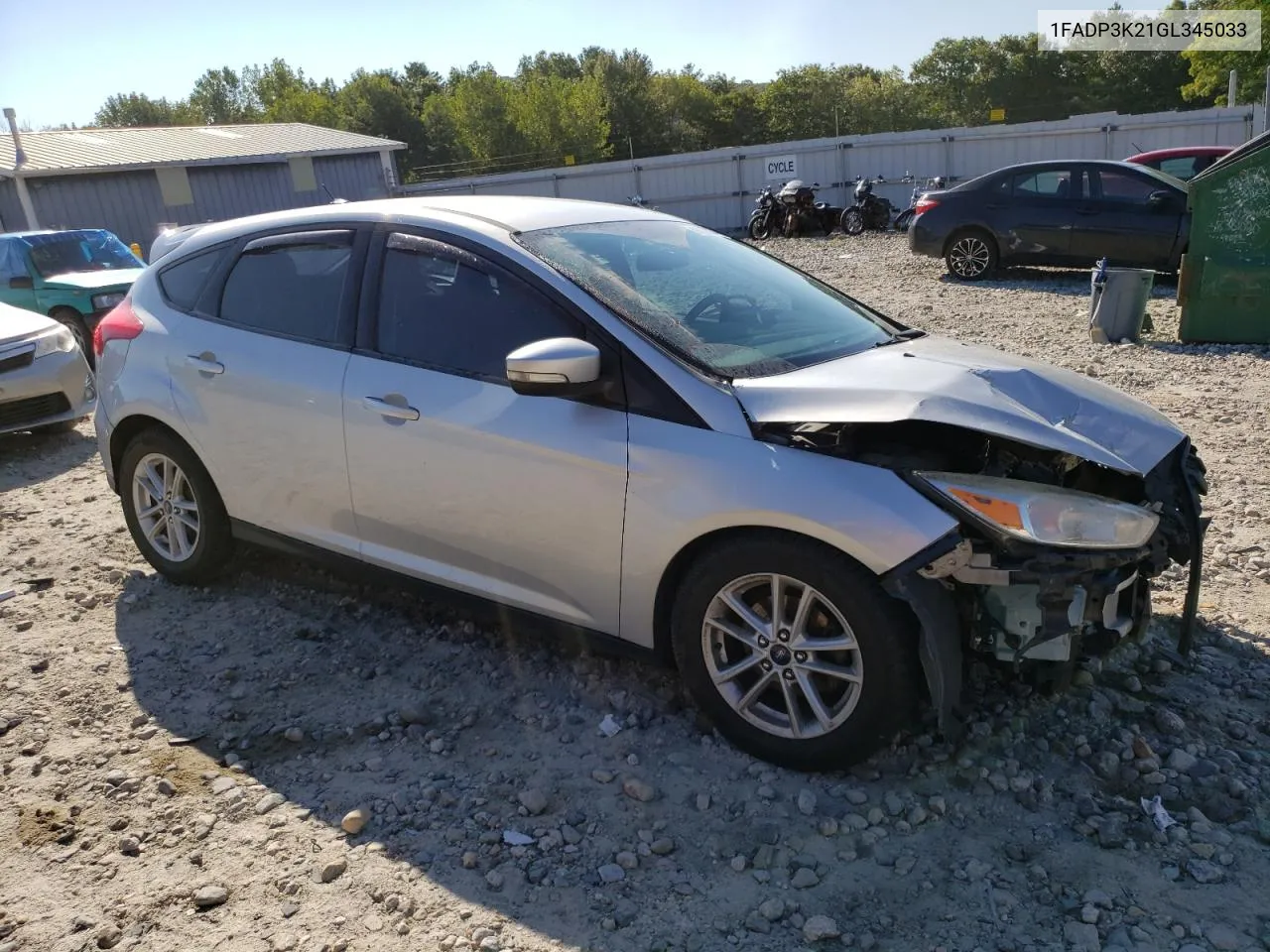 2016 Ford Focus Se VIN: 1FADP3K21GL345033 Lot: 69229054