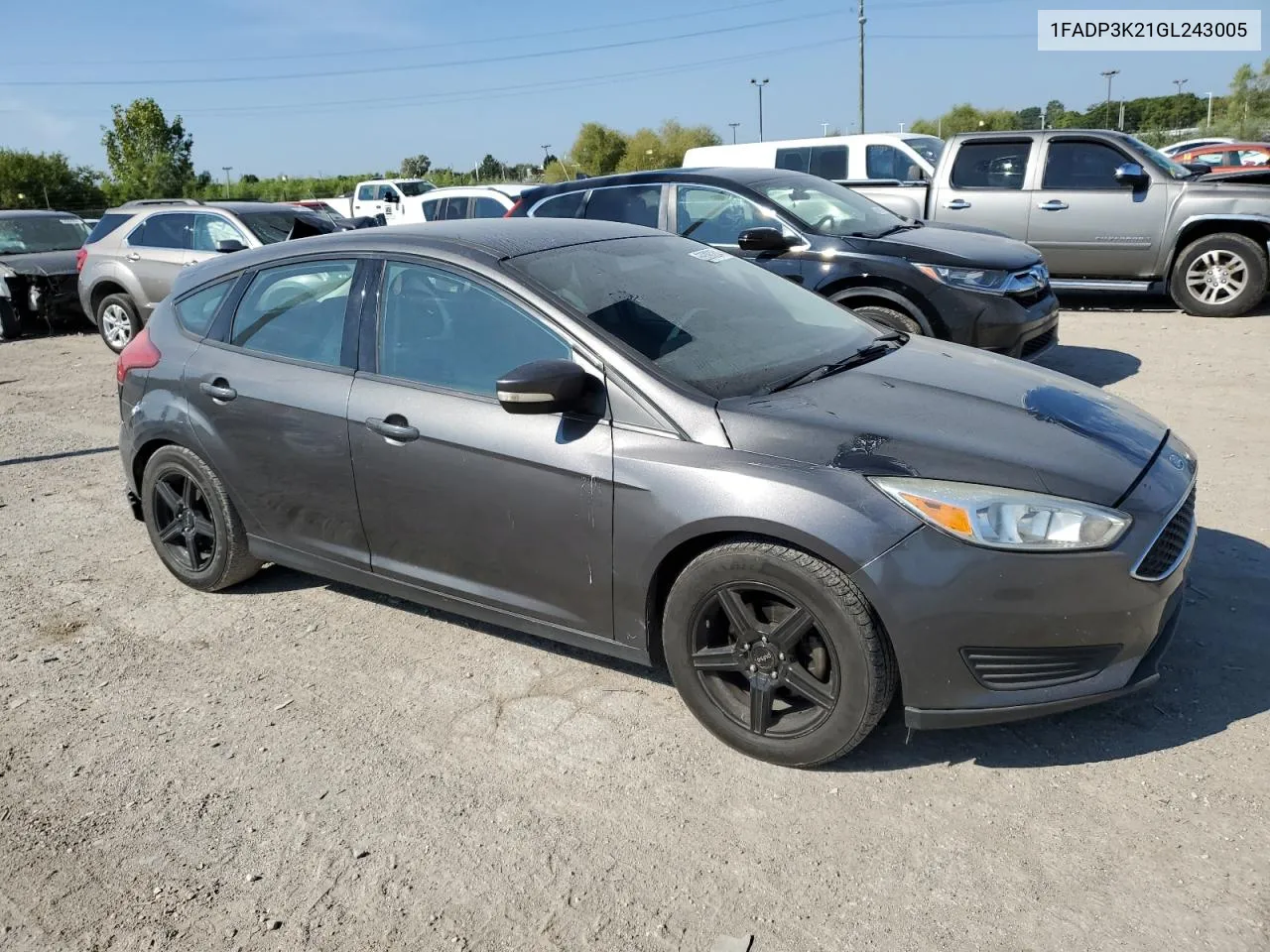 2016 Ford Focus Se VIN: 1FADP3K21GL243005 Lot: 69390204