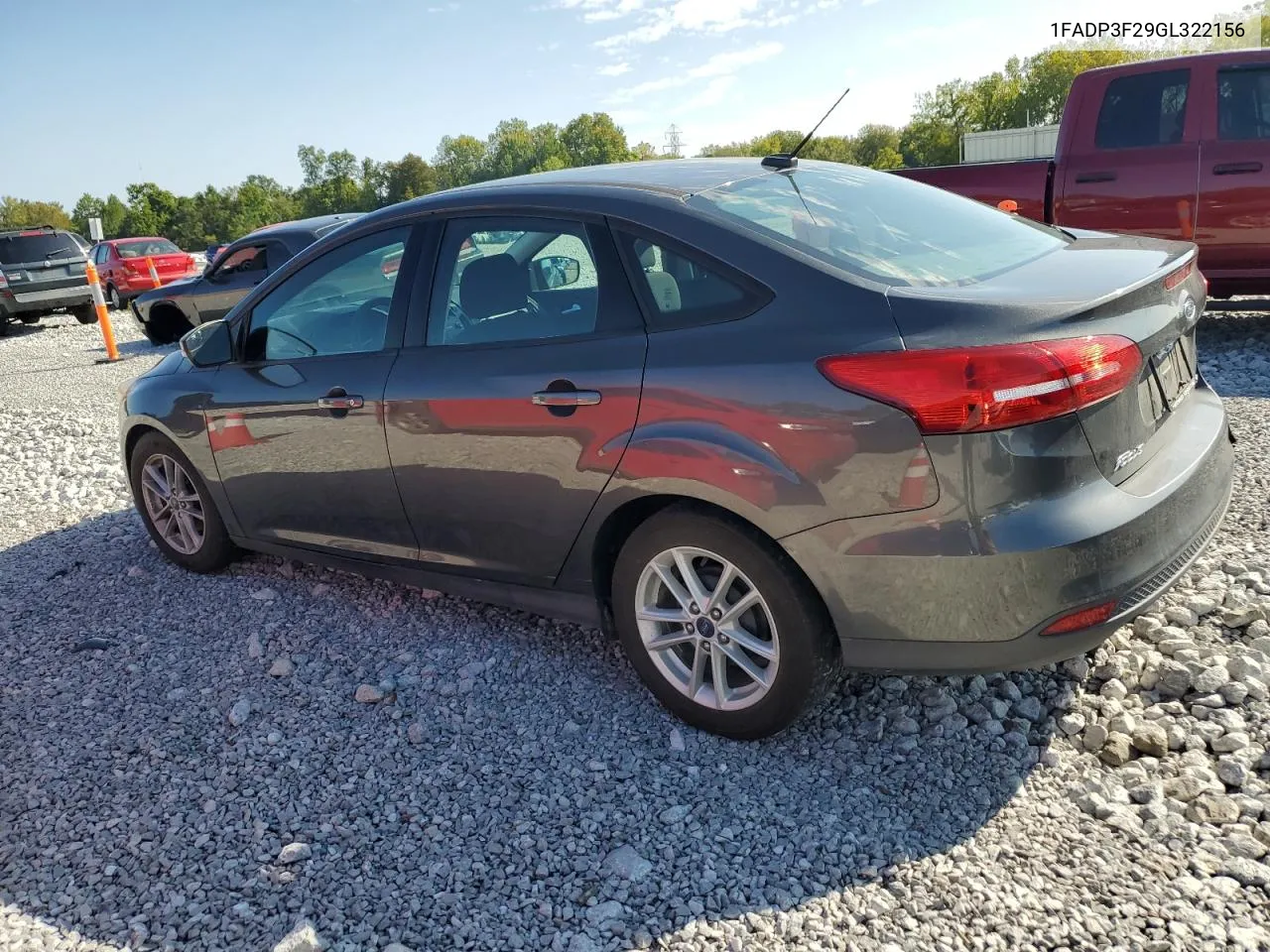 2016 Ford Focus Se VIN: 1FADP3F29GL322156 Lot: 69446194