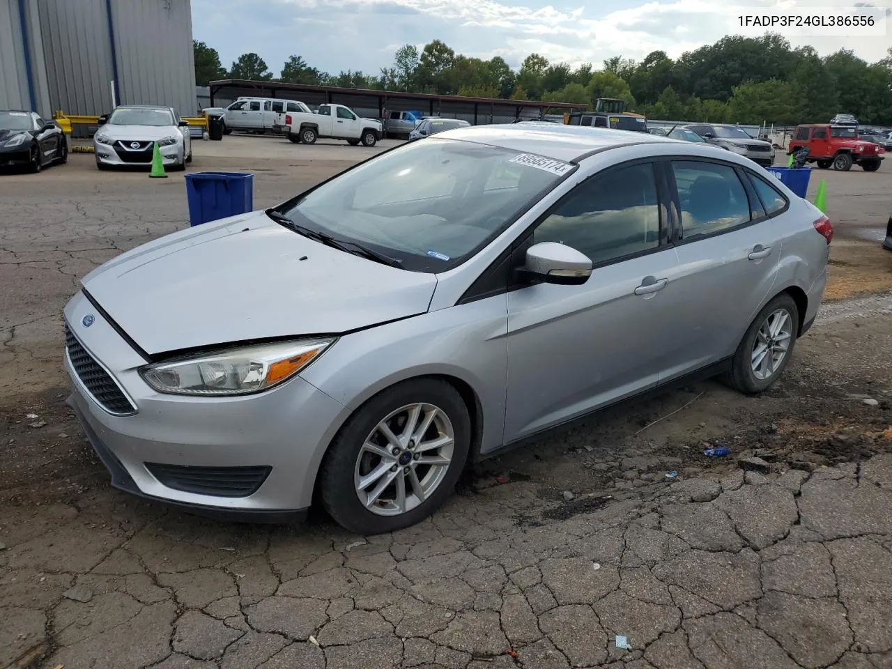 2016 Ford Focus Se VIN: 1FADP3F24GL386556 Lot: 69585174