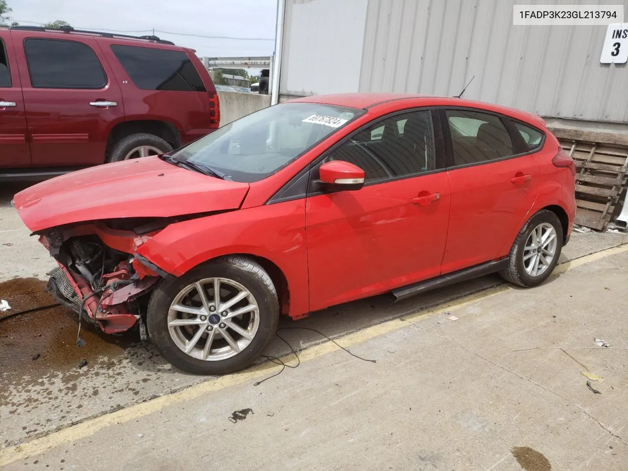 2016 Ford Focus Se VIN: 1FADP3K23GL213794 Lot: 69767824