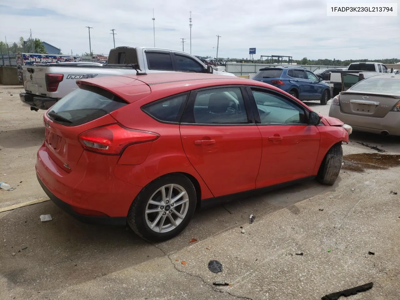 2016 Ford Focus Se VIN: 1FADP3K23GL213794 Lot: 69767824