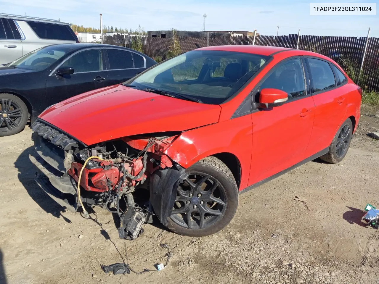 2016 Ford Focus Se VIN: 1FADP3F23GL311024 Lot: 69825954