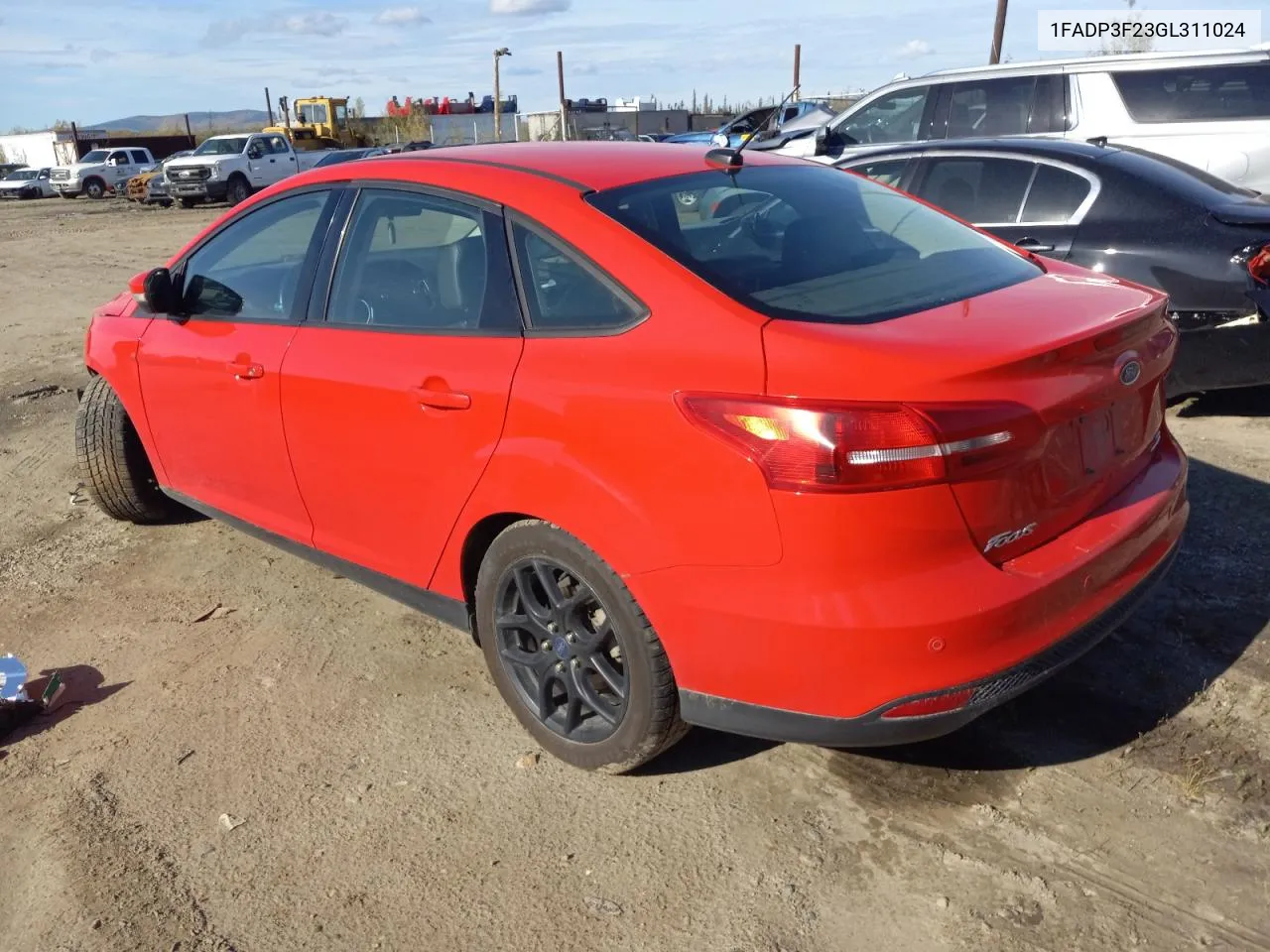 2016 Ford Focus Se VIN: 1FADP3F23GL311024 Lot: 69825954