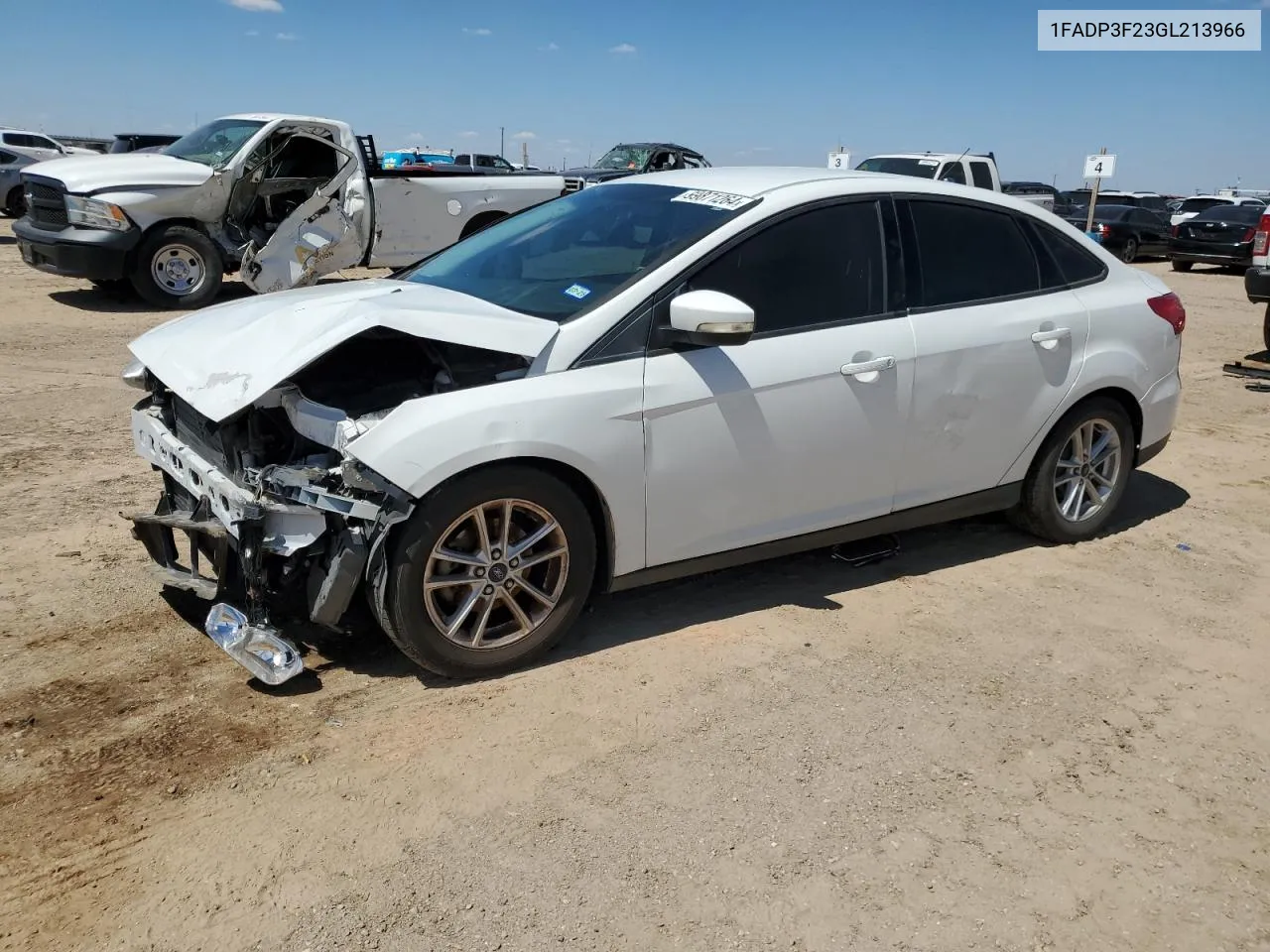 2016 Ford Focus Se VIN: 1FADP3F23GL213966 Lot: 69871264