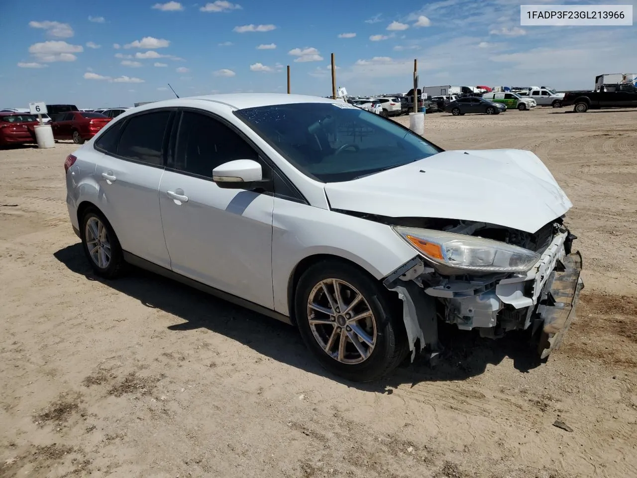 2016 Ford Focus Se VIN: 1FADP3F23GL213966 Lot: 69871264