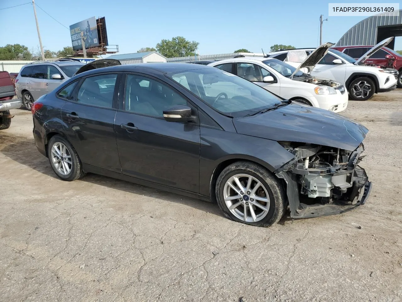 2016 Ford Focus Se VIN: 1FADP3F29GL361409 Lot: 69899054