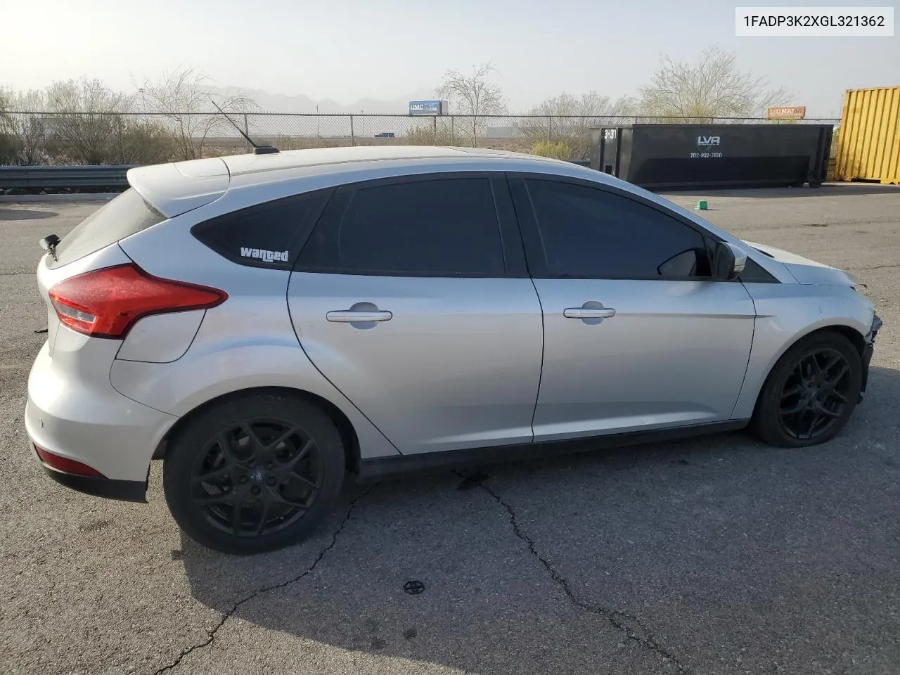 2016 Ford Focus Se VIN: 1FADP3K2XGL321362 Lot: 69959394