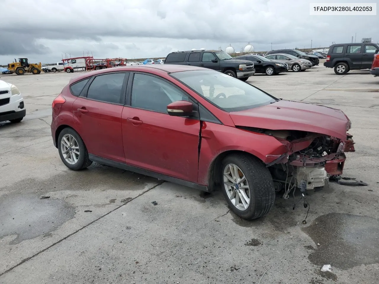 2016 Ford Focus Se VIN: 1FADP3K28GL402053 Lot: 70085354