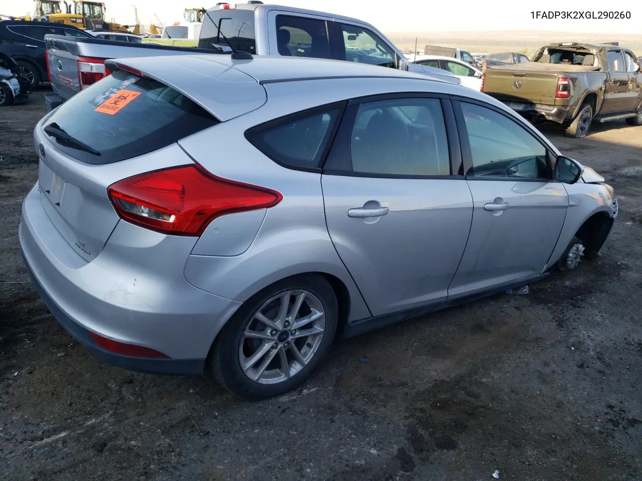 2016 Ford Focus Se VIN: 1FADP3K2XGL290260 Lot: 70301744