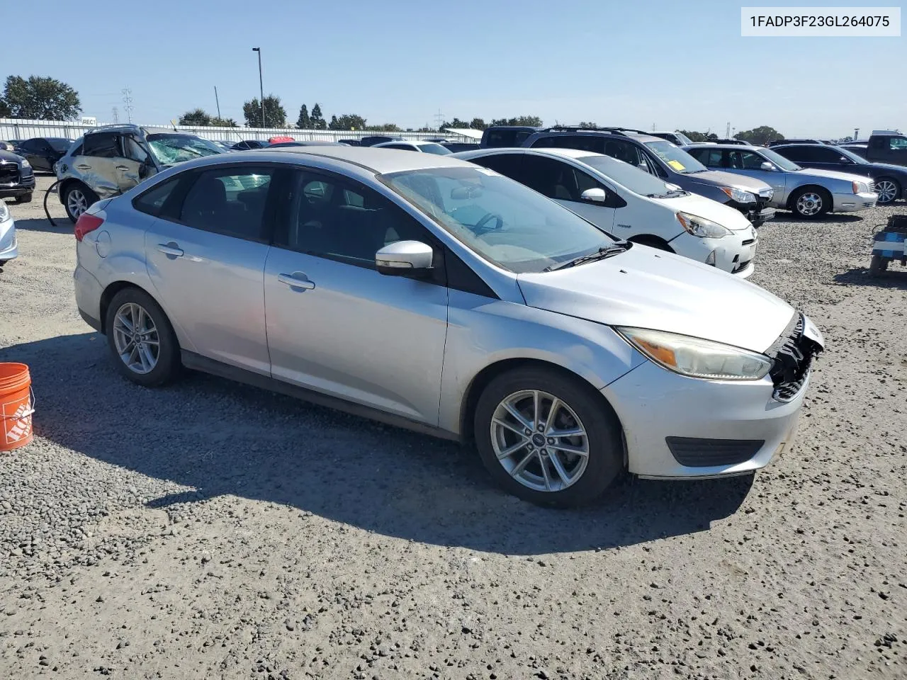 2016 Ford Focus Se VIN: 1FADP3F23GL264075 Lot: 70305604