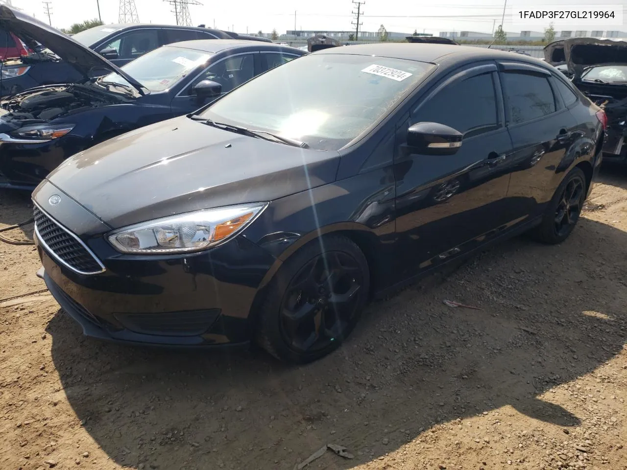 2016 Ford Focus Se VIN: 1FADP3F27GL219964 Lot: 70372924