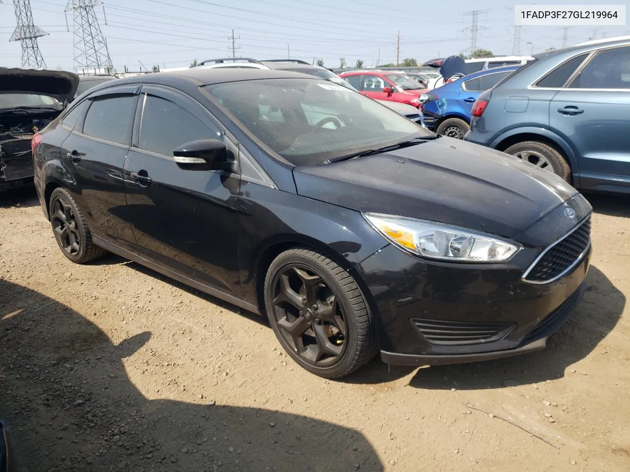 2016 Ford Focus Se VIN: 1FADP3F27GL219964 Lot: 70372924