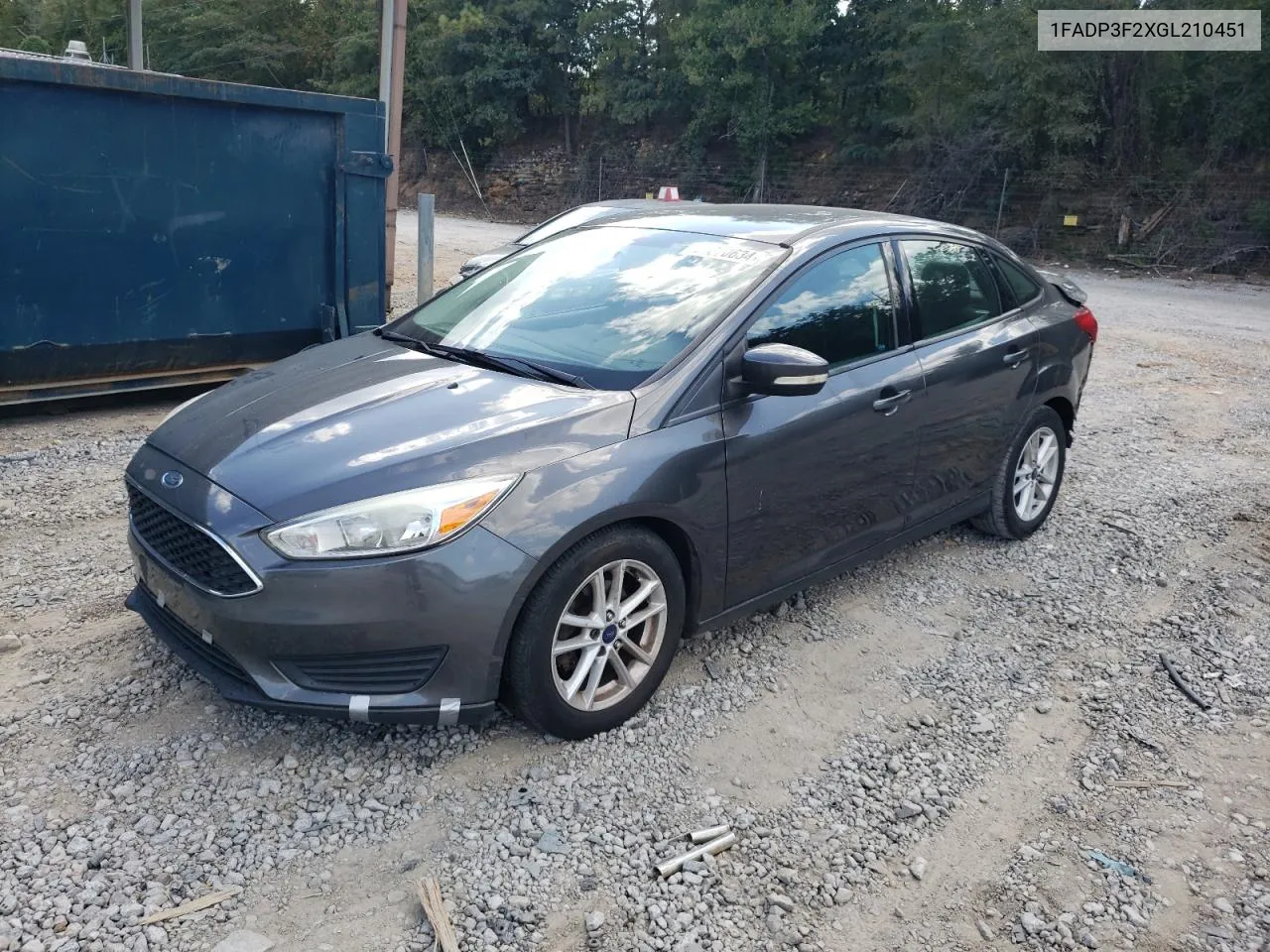 2016 Ford Focus Se VIN: 1FADP3F2XGL210451 Lot: 70670634