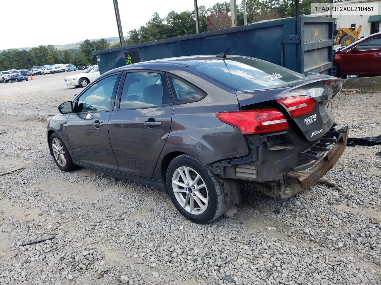 2016 Ford Focus Se VIN: 1FADP3F2XGL210451 Lot: 70670634