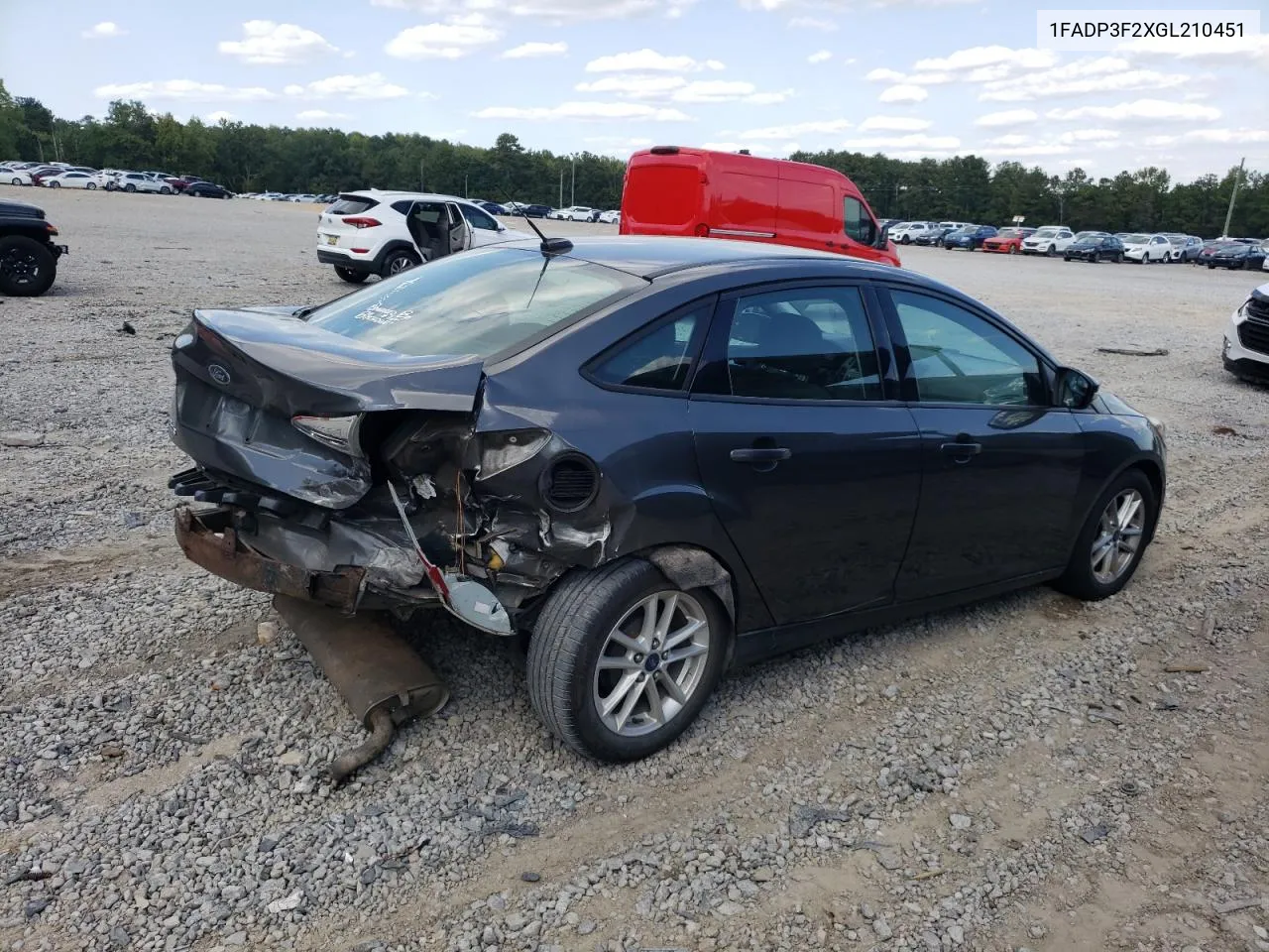 2016 Ford Focus Se VIN: 1FADP3F2XGL210451 Lot: 70670634