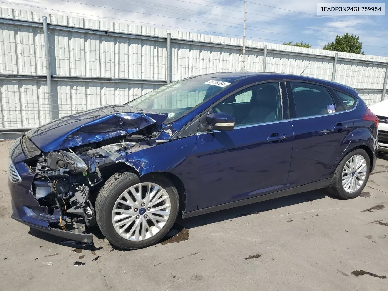 1FADP3N24GL259954 2016 Ford Focus Titanium