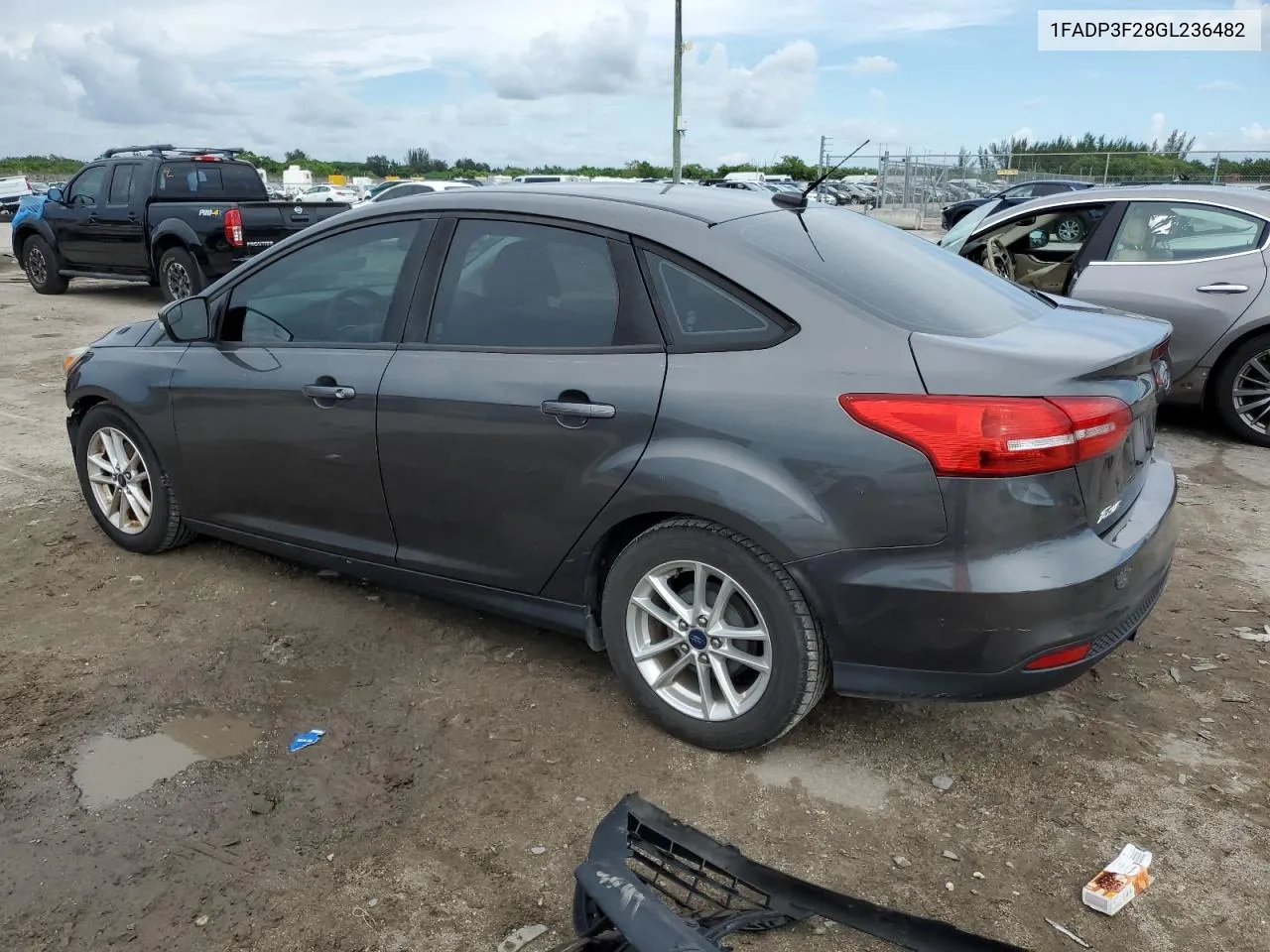 2016 Ford Focus Se VIN: 1FADP3F28GL236482 Lot: 71171634