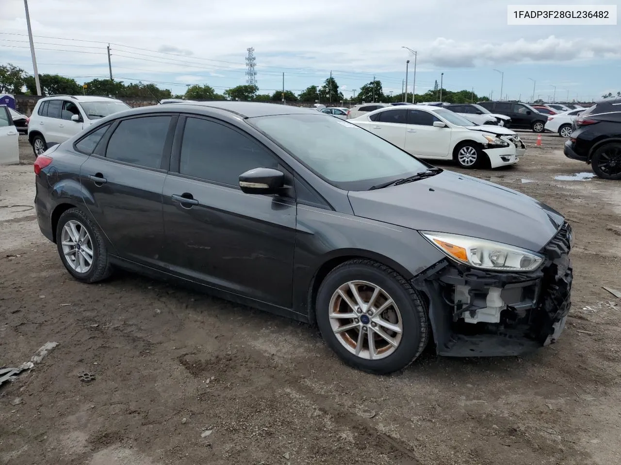 2016 Ford Focus Se VIN: 1FADP3F28GL236482 Lot: 71171634