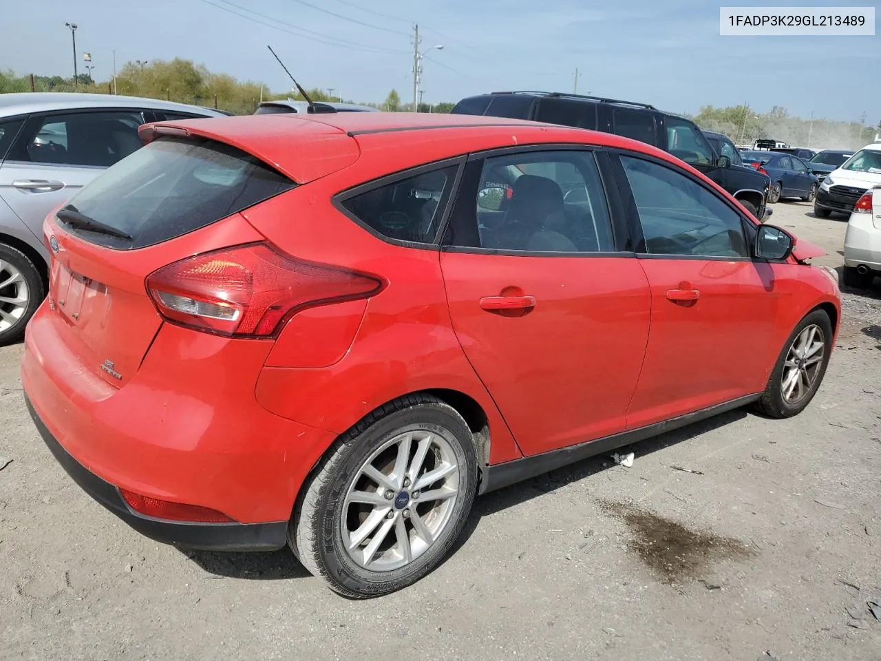 2016 Ford Focus Se VIN: 1FADP3K29GL213489 Lot: 71205774