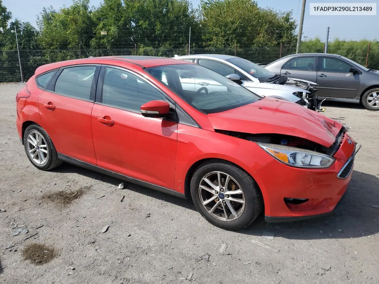 2016 Ford Focus Se VIN: 1FADP3K29GL213489 Lot: 71205774