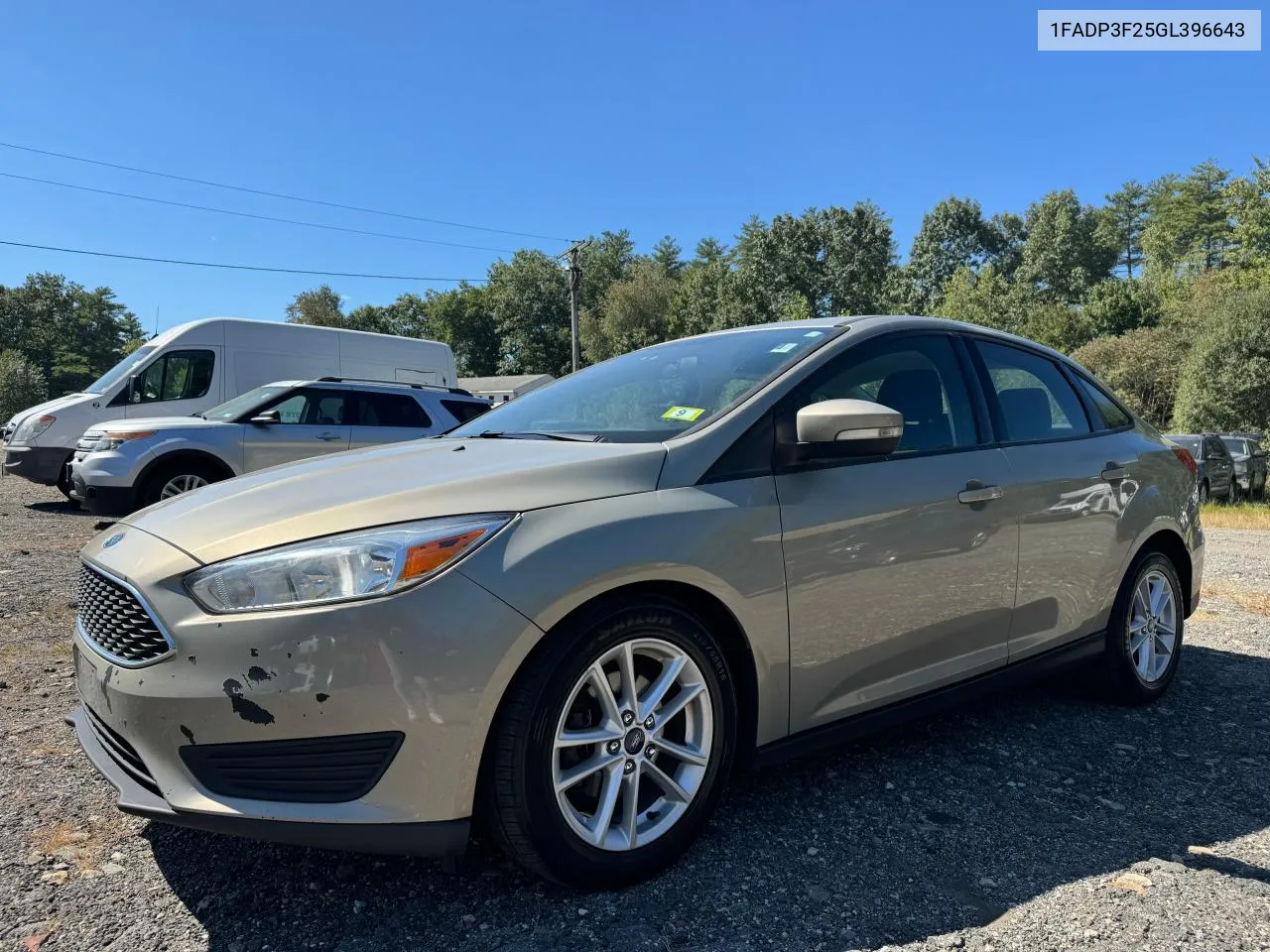 2016 Ford Focus Se VIN: 1FADP3F25GL396643 Lot: 71209594