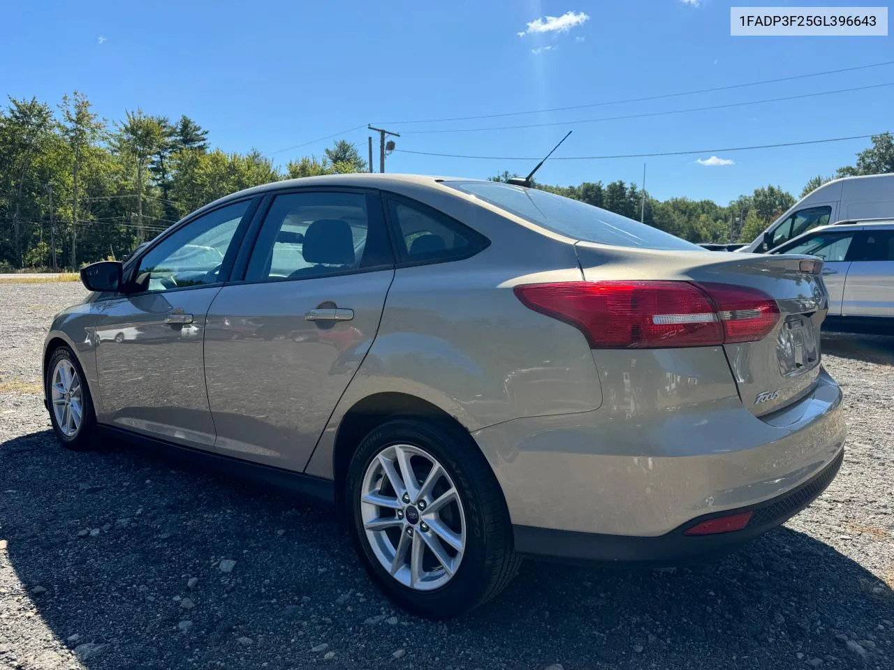 2016 Ford Focus Se VIN: 1FADP3F25GL396643 Lot: 71209594