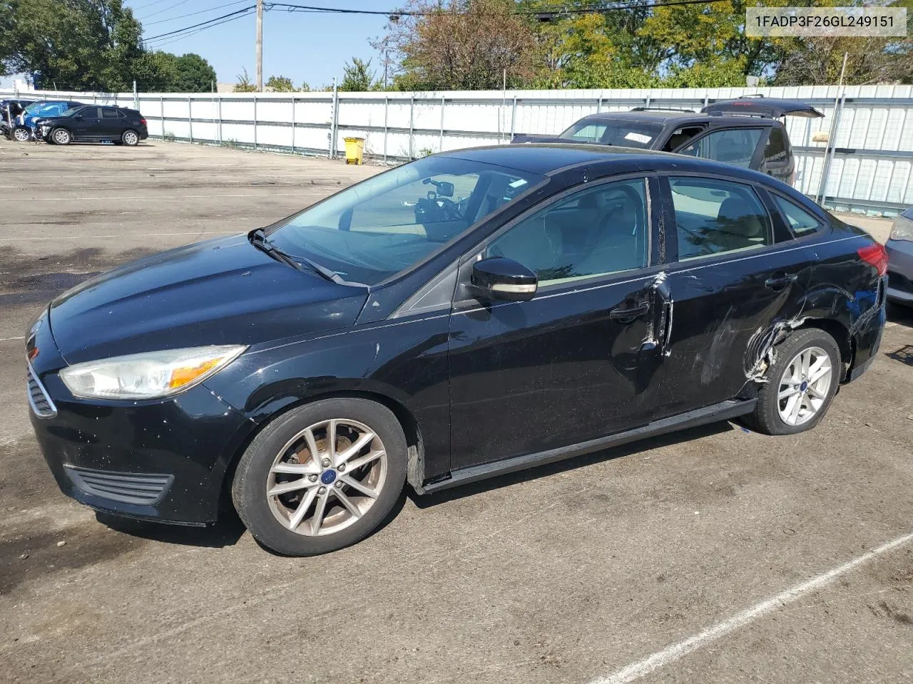 2016 Ford Focus Se VIN: 1FADP3F26GL249151 Lot: 71251334