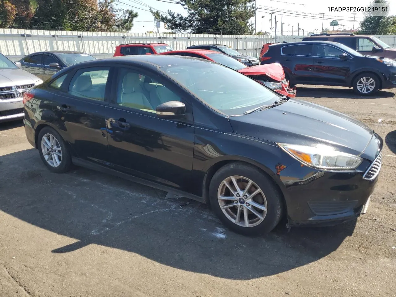 2016 Ford Focus Se VIN: 1FADP3F26GL249151 Lot: 71251334