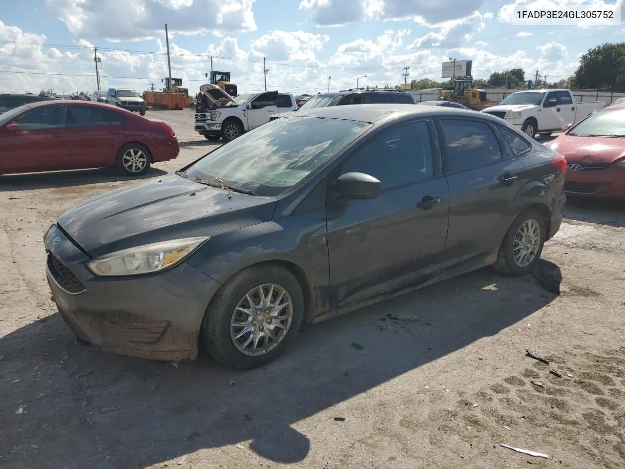 2016 Ford Focus S VIN: 1FADP3E24GL305752 Lot: 71388844