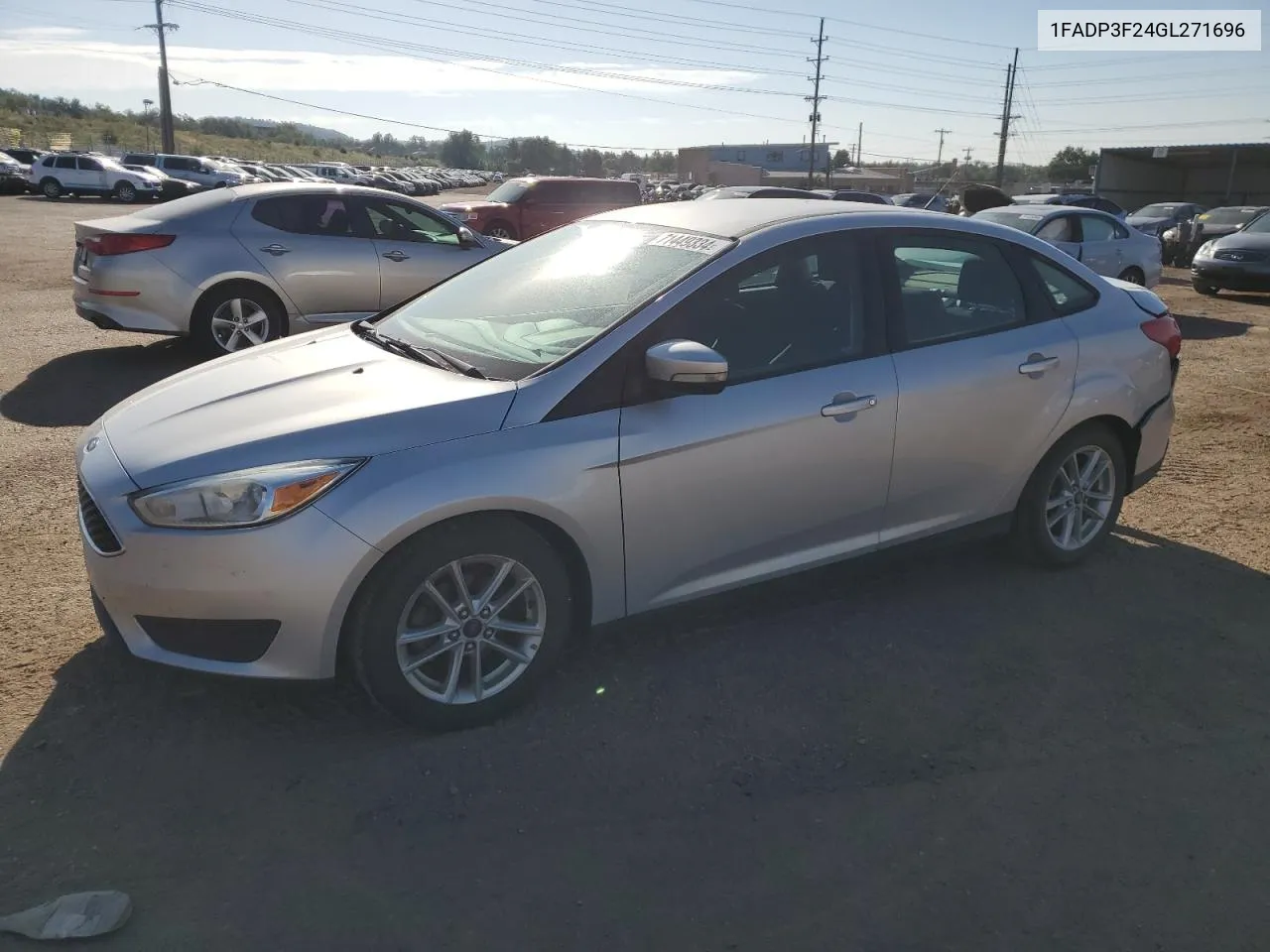 2016 Ford Focus Se VIN: 1FADP3F24GL271696 Lot: 71449334