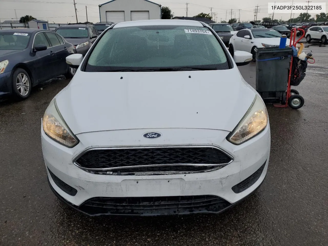 2016 Ford Focus Se VIN: 1FADP3F25GL322185 Lot: 71493704